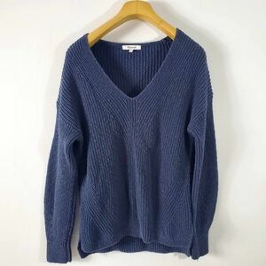 Madewell Ridgeton Pullover Sweater Dark Baltic Blue, Size M